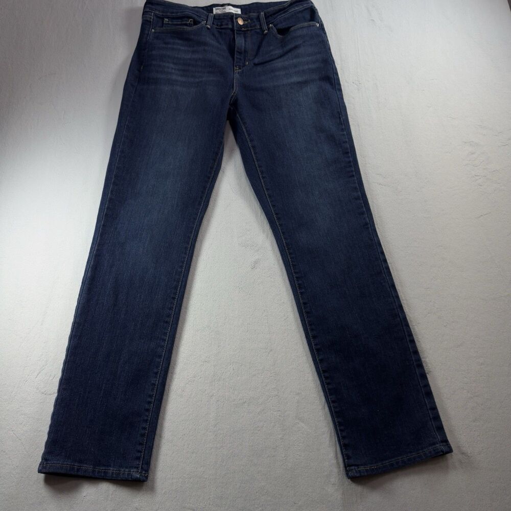 Levi Signature by Strauss Women's Jeans Mid Rise Straight Leg Size 8M Color Blue